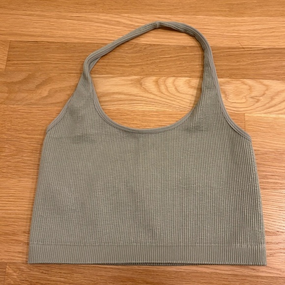 Cotton On Ribbed Halter Tank Light Green Size M/L - Picture 1 of 3